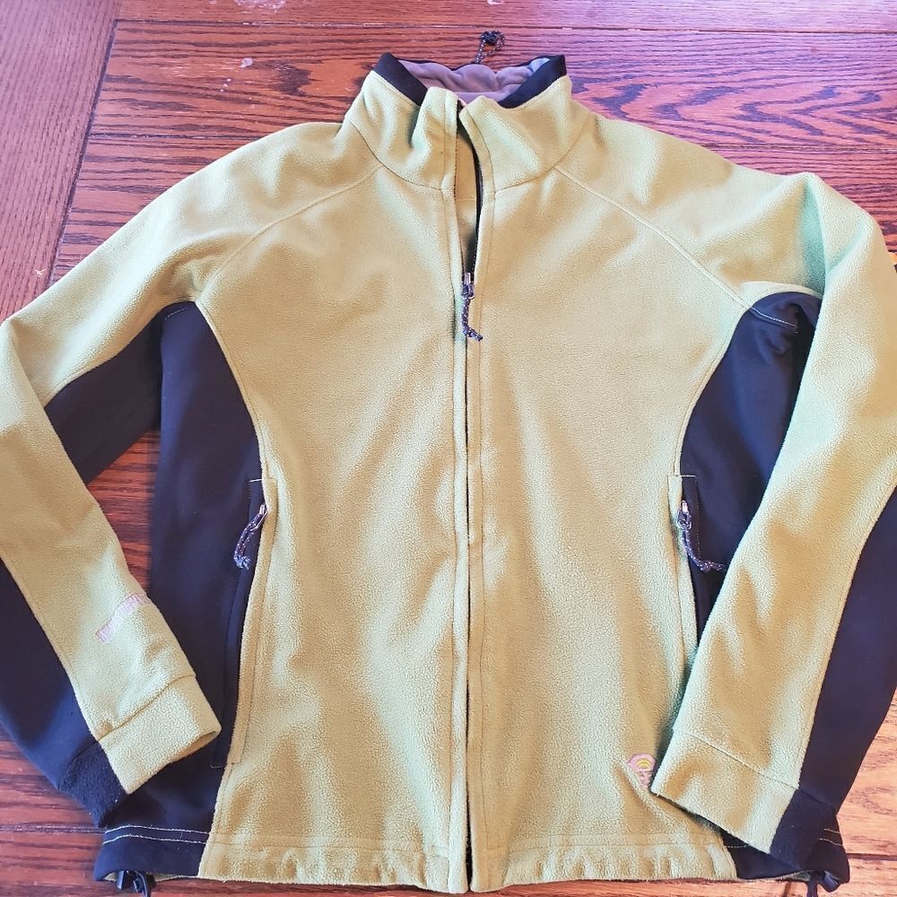 Mountain hardware green fleece jacket size small
